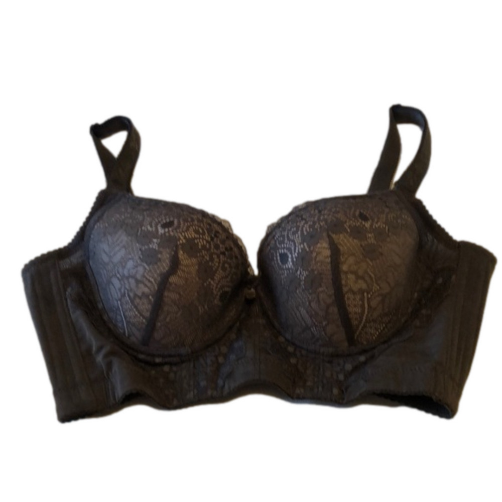 𝅺lishu Bra , sable color, size 34 C, removable padding, 3 row of hooks